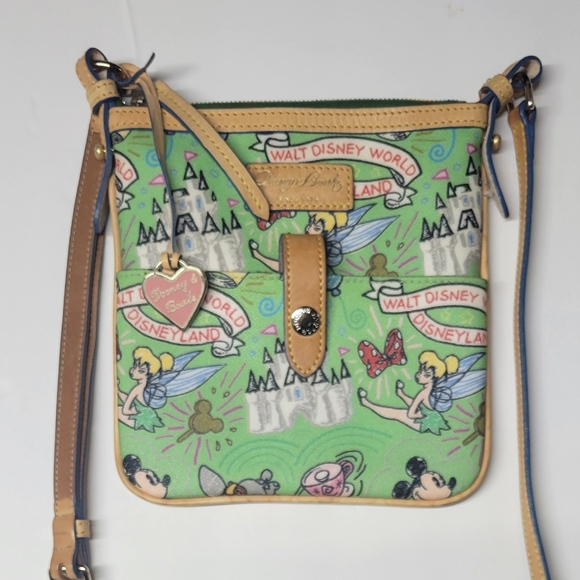 Dooney & Bourke Handbags - Dooney & Bourke Disney Sketchbook Tinkerbell Letter Carrier Bag
